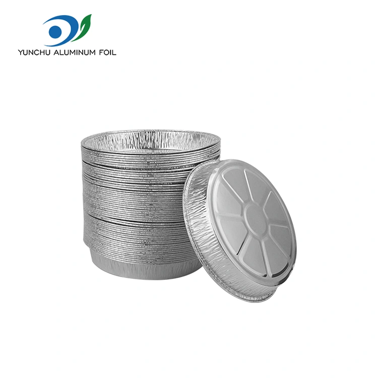 7 hüvelykes ráncos pizza serpenyő ezüst alumínium fólia tartályok 7 hüvelykes ráncos pizza serpenyő ezüst alumínium fólia tartályok