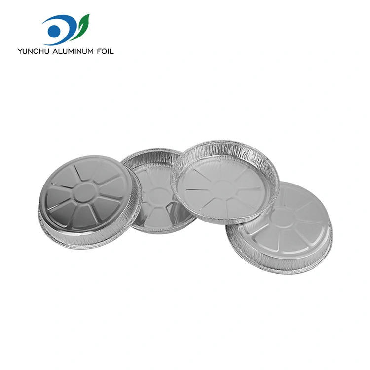 7 hüvelykes ráncos pizza serpenyő ezüst alumínium fólia tartályok