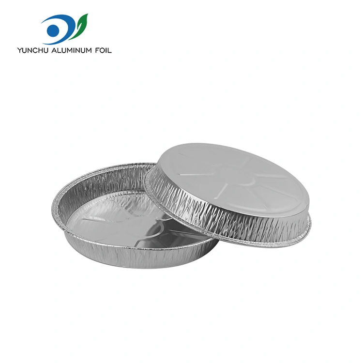 7 hüvelykes ráncos pizza serpenyő ezüst alumínium fólia tartályok