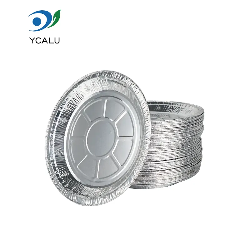 Eldobható tárcsás légsütő Ezüst Alumíniumfóliás Élelmiszertárolók