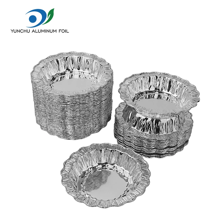 Csipke kerek sütő sütemény ezüst alumínium fólia edények