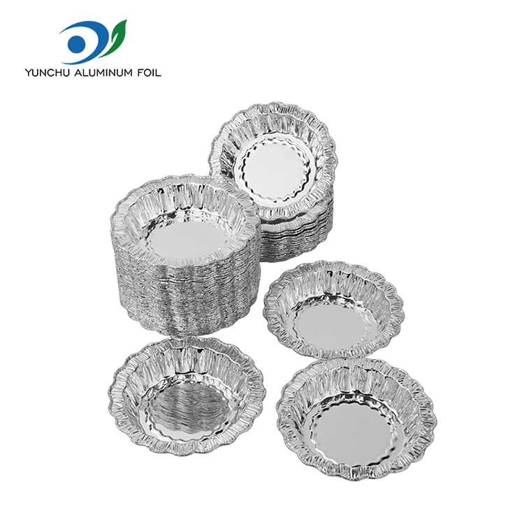 Csipke kerek sütő sütemény ezüst alumínium fólia edények