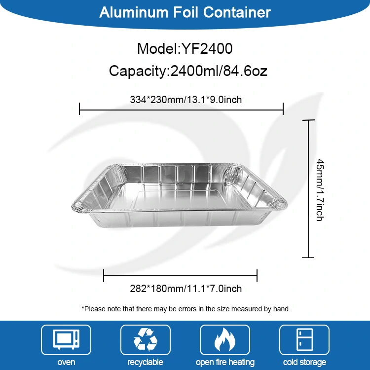 Nagy grillezett halak elvihető ezüst alumínium fólia tartályok