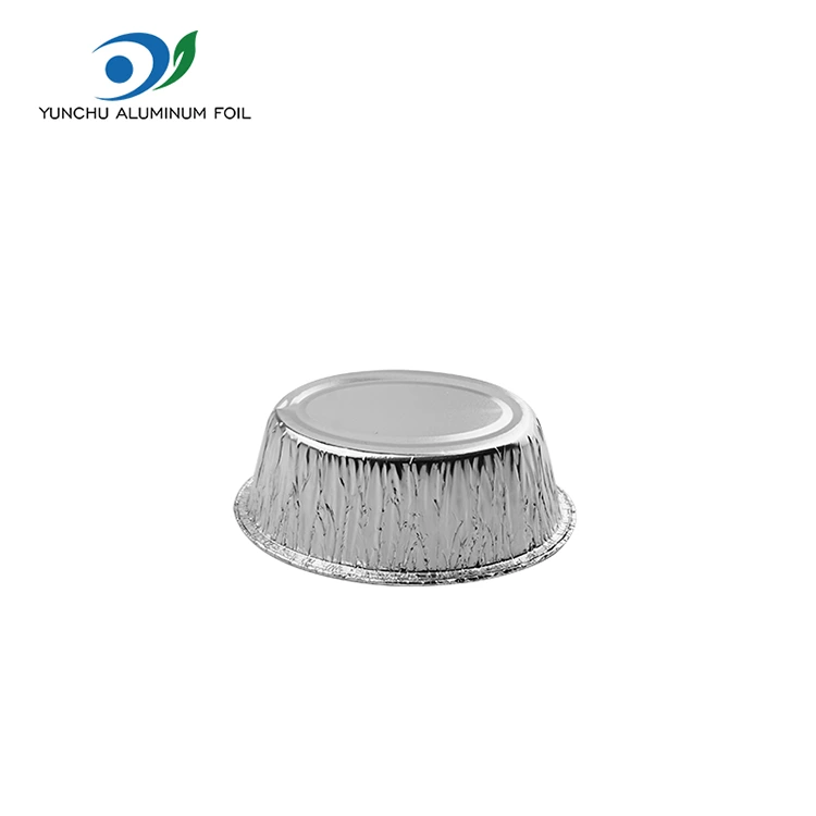 Ovális párolt sütemény ezüst alumínium fólia ételtartály