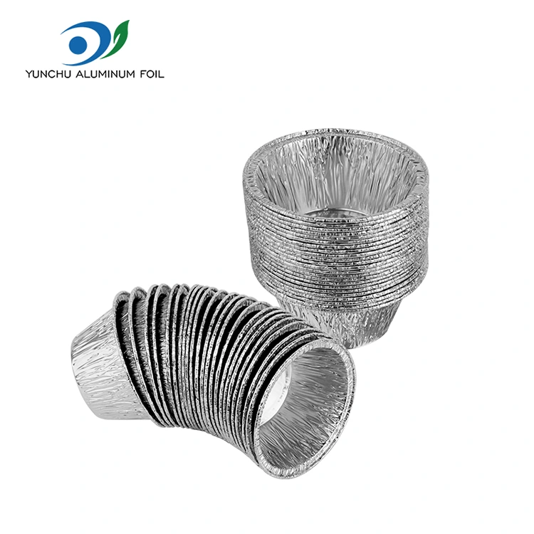 Kerek sütő sütemény ezüst alumínium fólia étel tartály