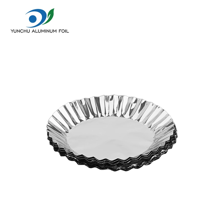 Kerek sütőorta ón ezüst alumínium fólia ételtartálymal