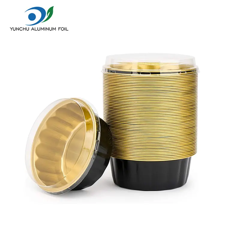 Kerek tál desszert Smoothwall alumínium fólia edényekhez